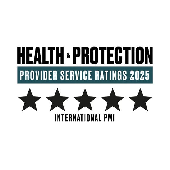 Health & Protection Provider Service Ratings 2025 - 5 star International PMI