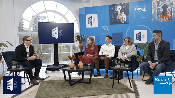 Perspectives 14: Host Carl Blake interviewing the panel