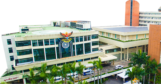 Façade of Samitivej Sukhumvit Hospital, Thailand